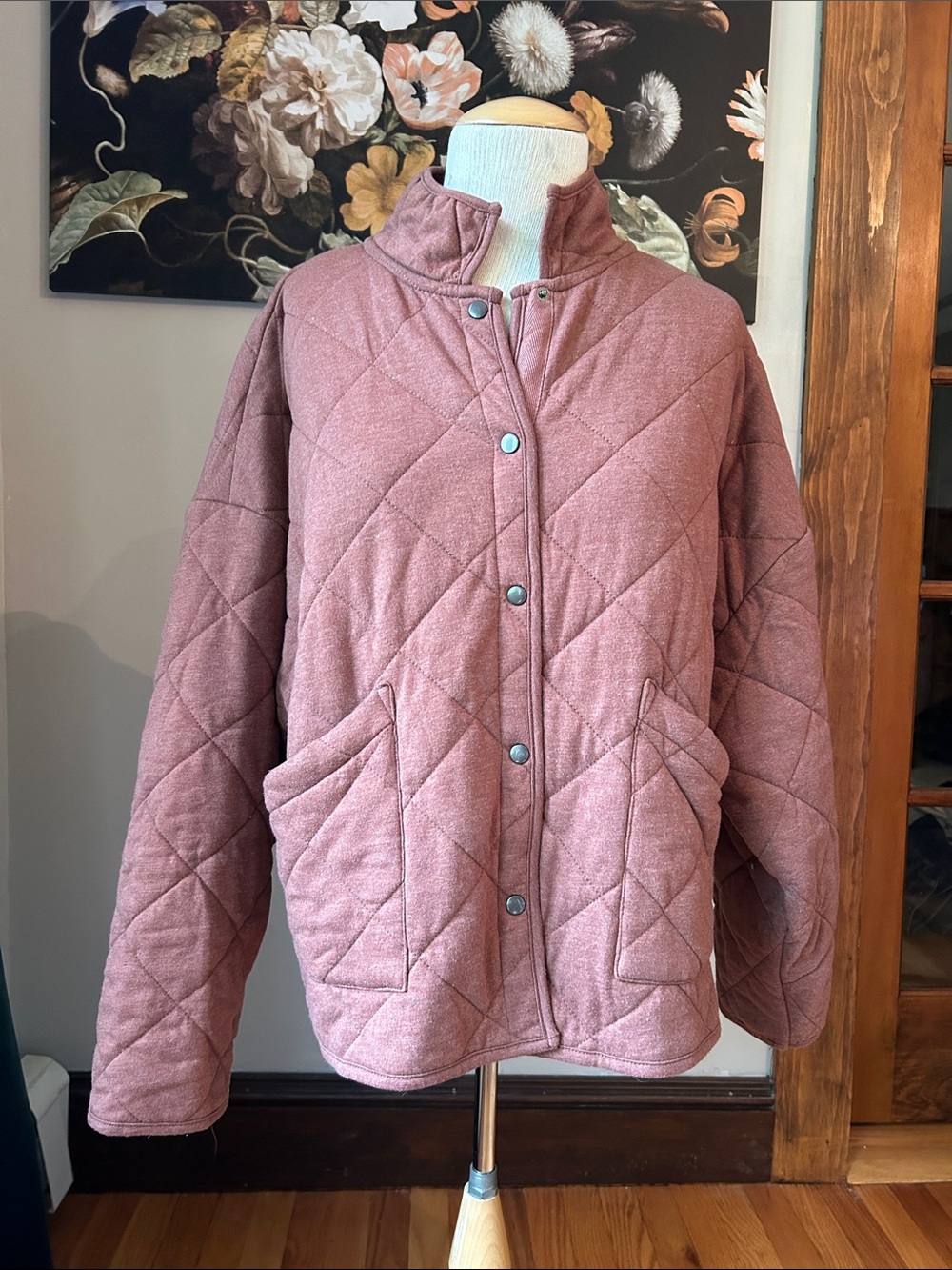 Z Supply Quilted Snap-Front Puffer Jacket